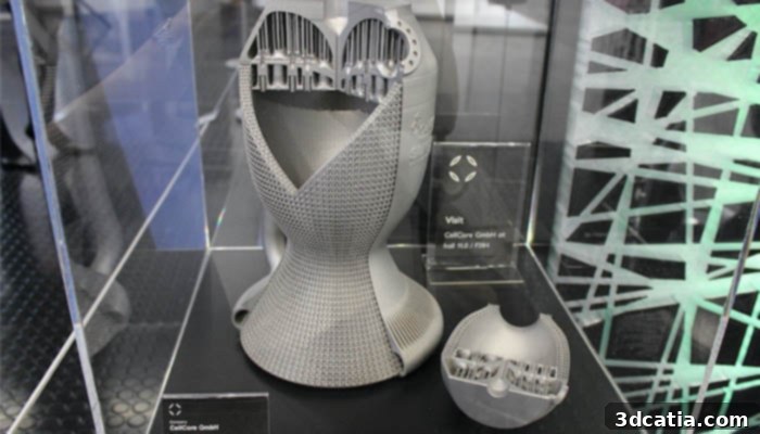 Monolithic rocket engine combustion chamber by CellCore GmbH and SLM Solutions Group AG