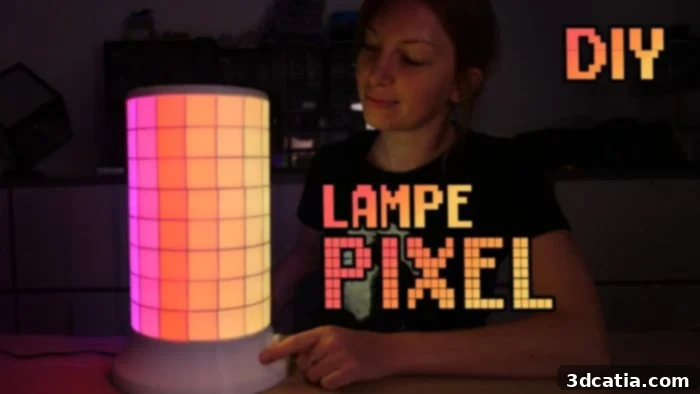 top 10 stl files: Heliox Pixel Lamp