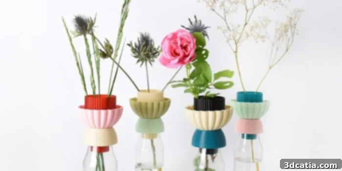 top 10 stl files: Recycled Vases by Clémence Germain