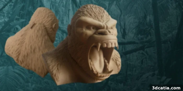 top 10 stl files: Imagine Gorilla Piggybank