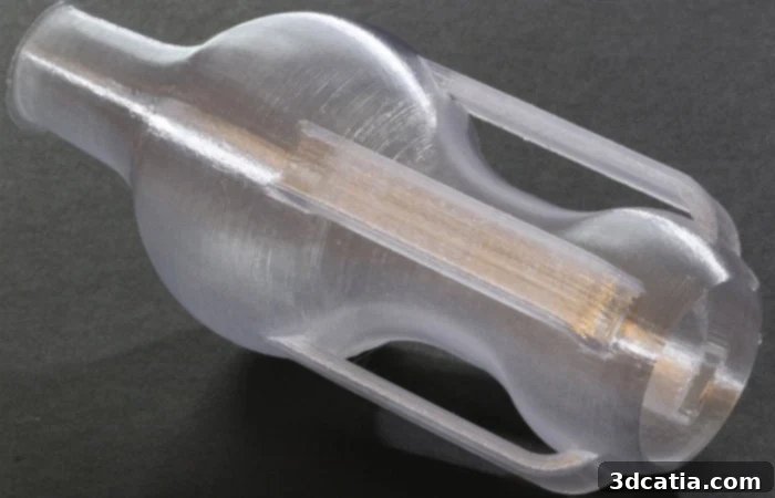 Transparent PETG 3D print