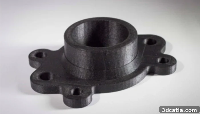 Carbon fiber reinforced PETG 3D print