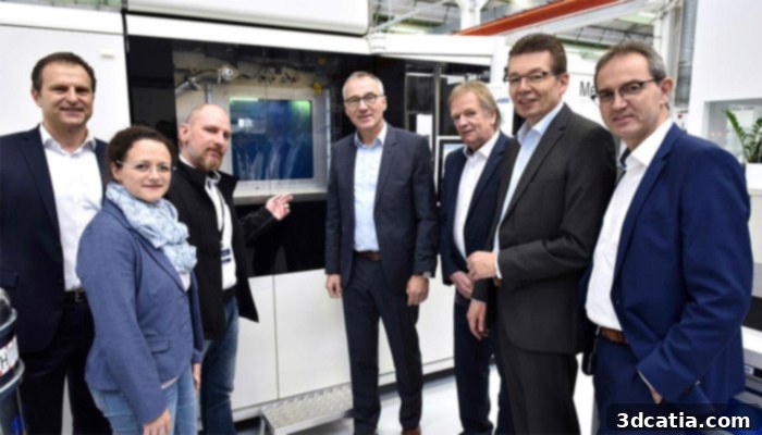Oliver Pohl (3rd from left), Head of Additive Manufacturing at Volkswagen