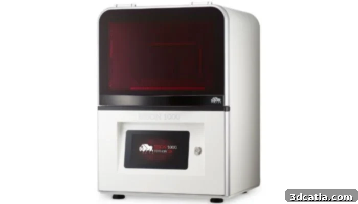 Tethon 3D Bison 1000 DLP ceramic 3D printer for precision applications.