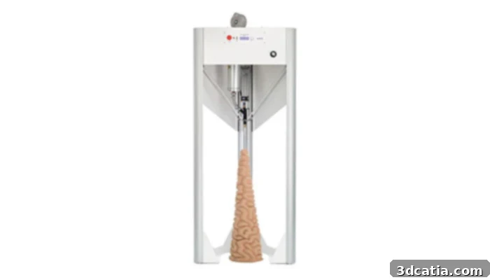 WASP Delta WASP 40100 Clay ceramic 3D printer printing directly on surface.
