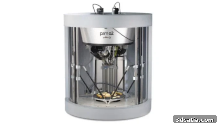 Pollen AM Pam o2 MC ceramic pellet extrusion 3D printer.