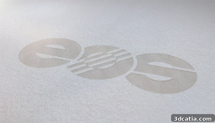 SLS 3D printing process in action, showcasing industrial additive manufacturing technology from EOS.