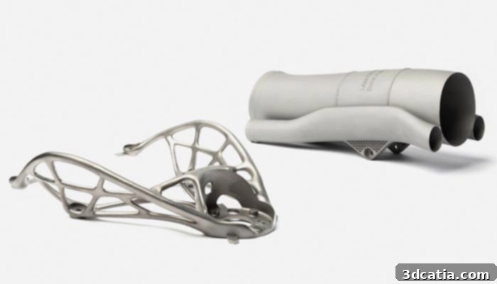 Metal additive manufacturing capabilities shown through 3D printed parts by GF Machining Solutions
