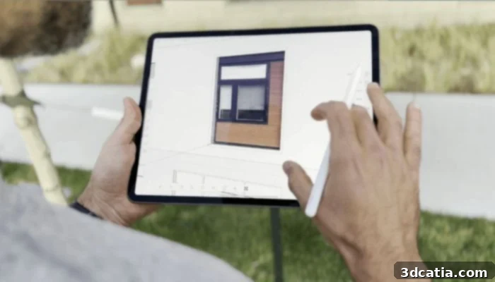 SketchUp Go offers powerful 3D modeling on iPad and web, ideal for mobile professionals.