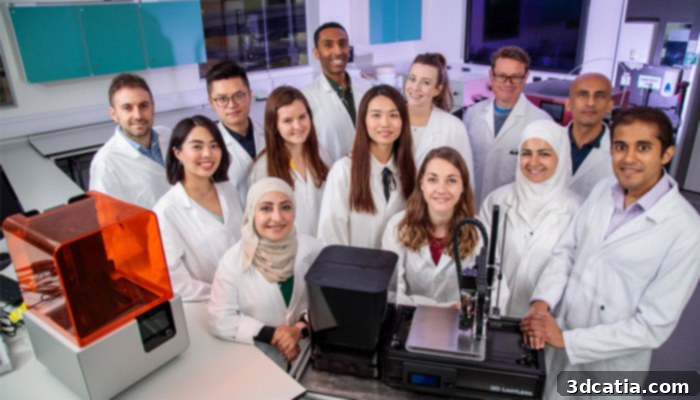 FabRx team using FDM and SLA technologies for drug printing.