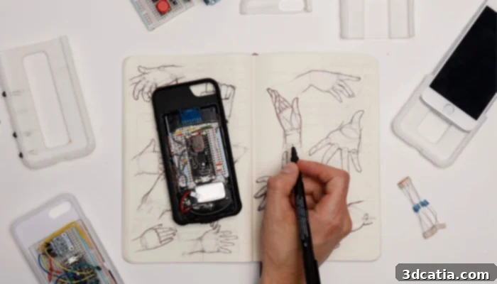 TypeCase 5-button keyboard design for visually impaired smartphone users