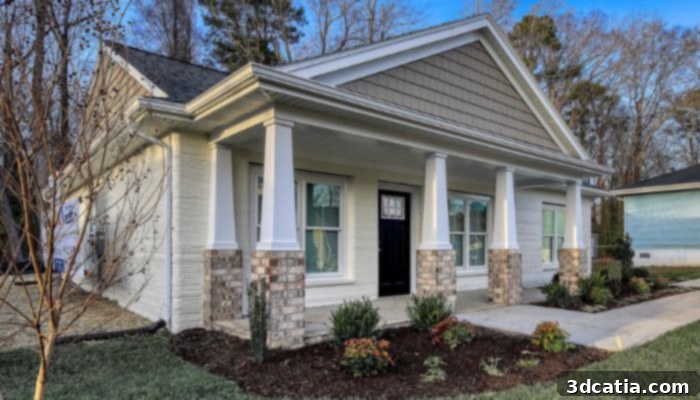 Habitat for Humanity 3D printed house
