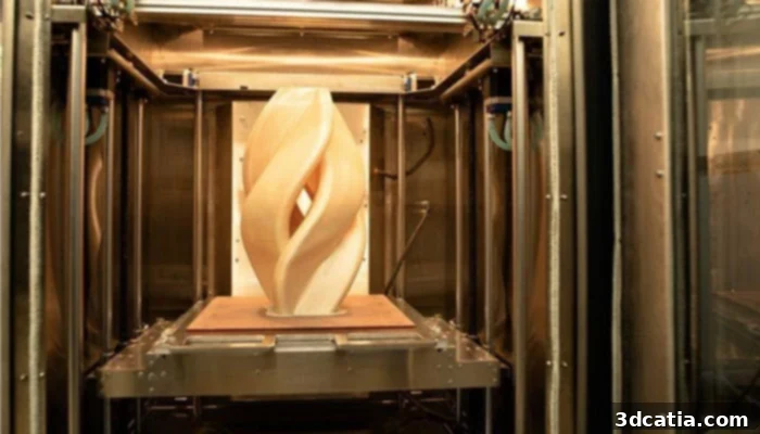 The AON-M2 2020 industrial 3D printer is showcased, highlighting its suitability for fabricating high-performance parts across a wide range of applications, including specialized tooling, precision jigs and fixtures, critical end-use components, and rapid prototyping for industrial needs.