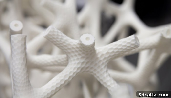 The 3D printed parts coated with a bronze-aluminium alloy