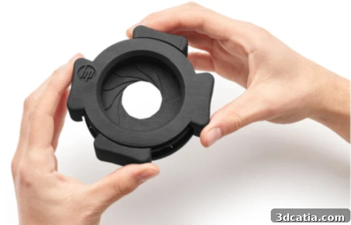 HP 3D printing with nylon powder