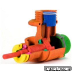 Powder binding full-color 3D printer