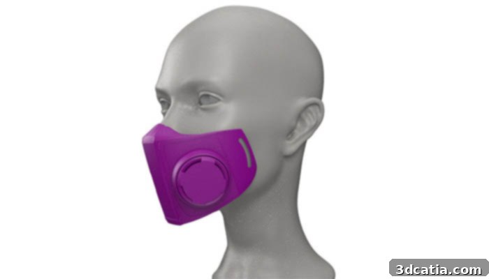 3D Printed NanoHack Mask from Copper3D