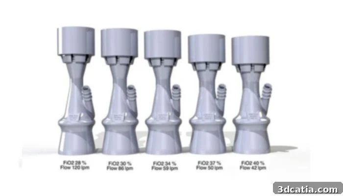 The open-source 3D model of the critical ventilator valves, made available on GrabCAD for global use.