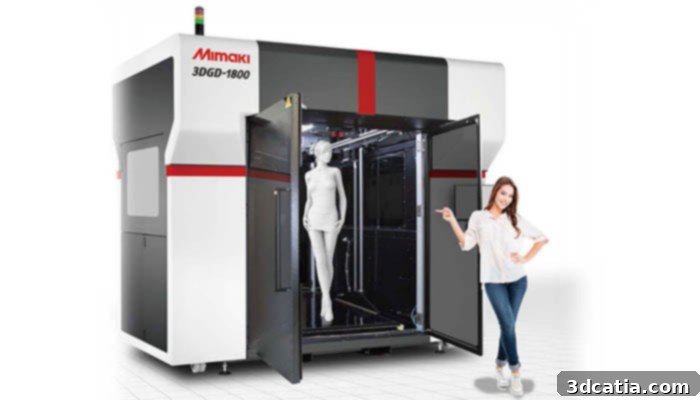 Mimaki 3DGD-1800 printing a large part