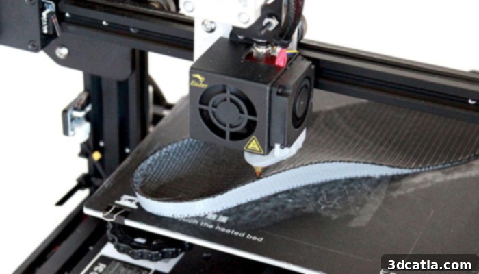 non planar 3D printing nozzle enabling curved surfaces