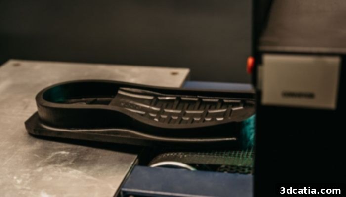 ECCO's 3D printed customized shoe insoles using Stratasys technology