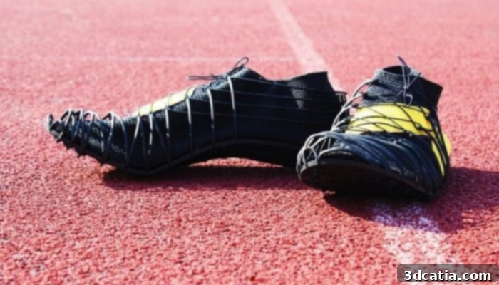 Pleko 3D printed running shoes with carbon fiber components