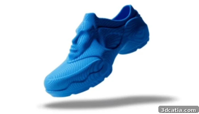 Zellerfeld Heal Your Sole 3D printed shoe, showcasing lattice structure