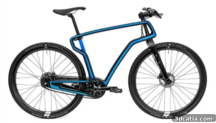 Bicycle frame body made of carbon fiber