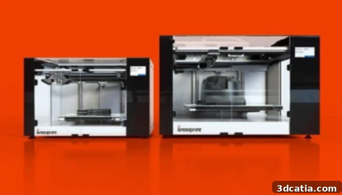 Anisoprint composite 3D printers, A4 (left) and A3 (right)
