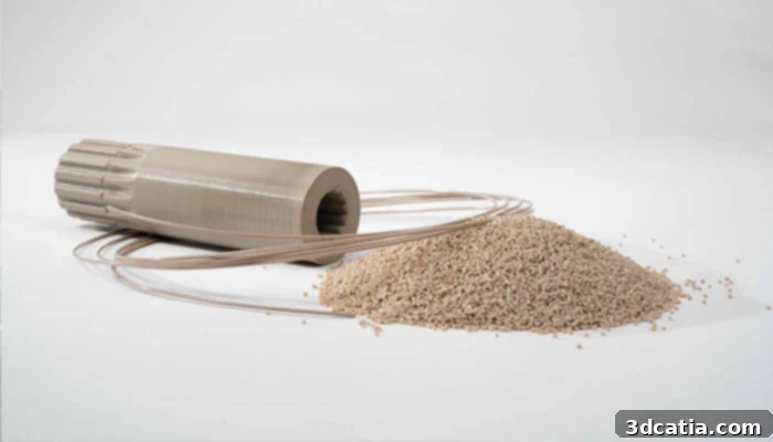 LUVUCOM PEEK 3D printing material by LEHVOSS Group, engineered for superior performance.