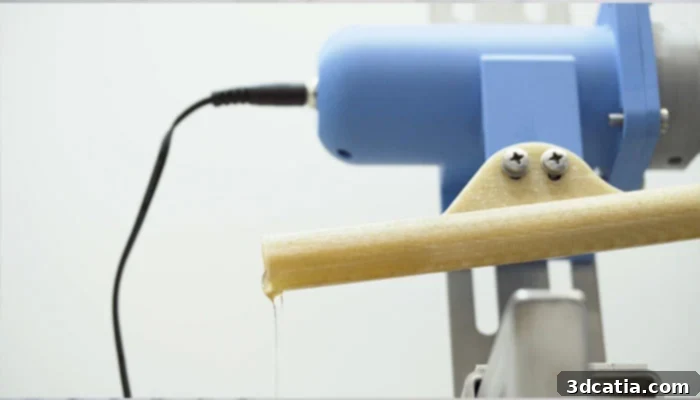Oil separator component created using PEEK 3D printing for industrial applications.