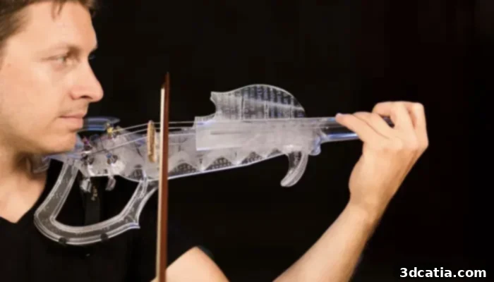 3D printed 3Dvarius electric violin with unique design