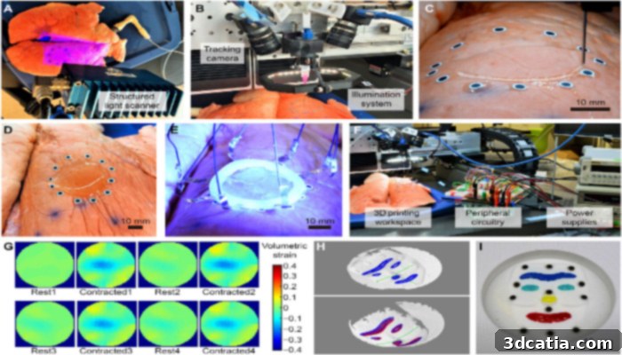 3D printing onto expanding organs using motion capture for medical applications