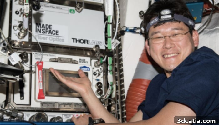 Made In Space's 3D printer on the ISS