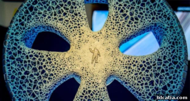 Michelin's Visionary Concept tire: recyclable, puncture-proof, and exceptionally strong, showcasing sustainable future mobility.