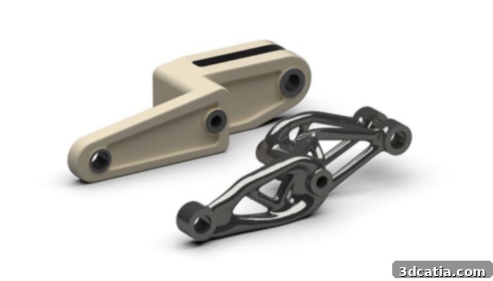 Generative design for lightweighting