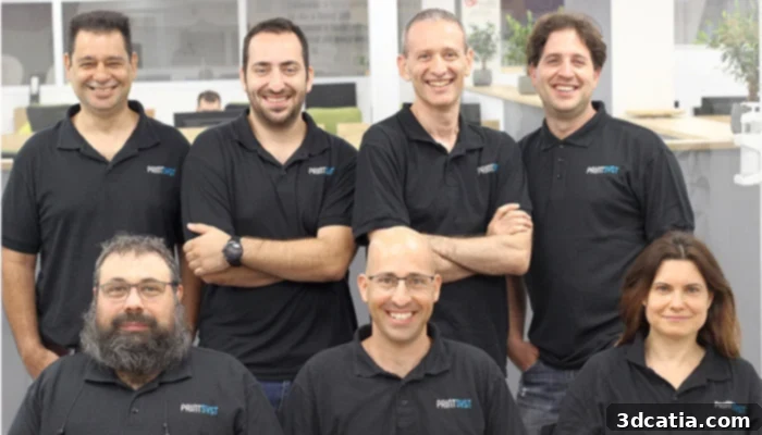The dedicated PrintSyst.ai team collaborating on AI solutions for 3D printing.