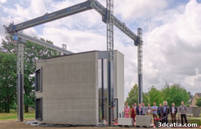 3D printed house in Belgium, showcasing innovation in construction