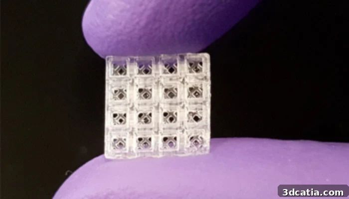 3D printed bone bricks