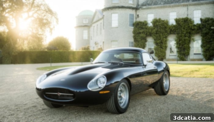 Jaguar E-Type classic car restoration using 3D printing technology
