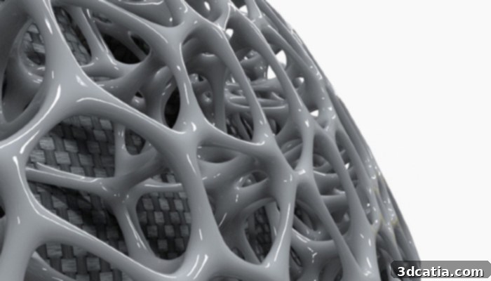 Voronoi 3D printed helmet 