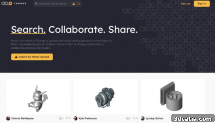 Thangs, Physna's geometric search engine for 3D models