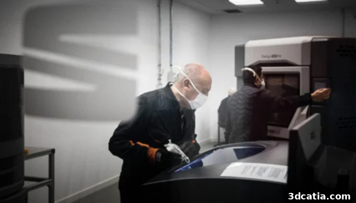 SEAT's advanced manufacturing capabilities are enhanced by integrating multiple 3D printing solutions in-house, enabling the production of state-of-the-art parts for the automotive sector