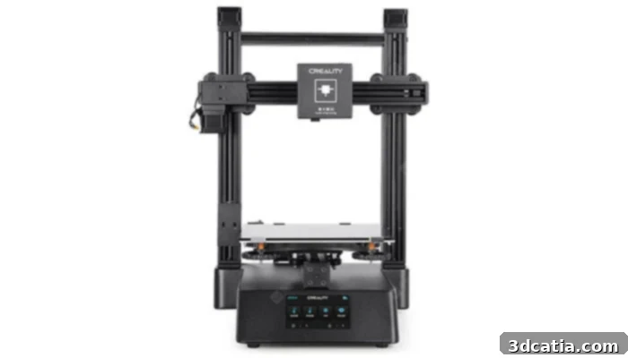 Creality CP-01 hybrid 3D printer showcasing its multi-functionality
