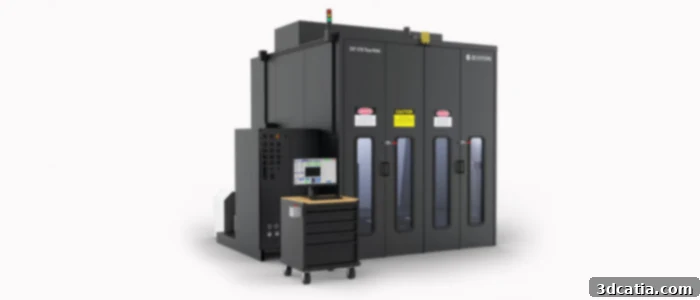 EXT 1270 Titan Pellet hybrid 3D printer from 3D Systems for large-format manufacturing