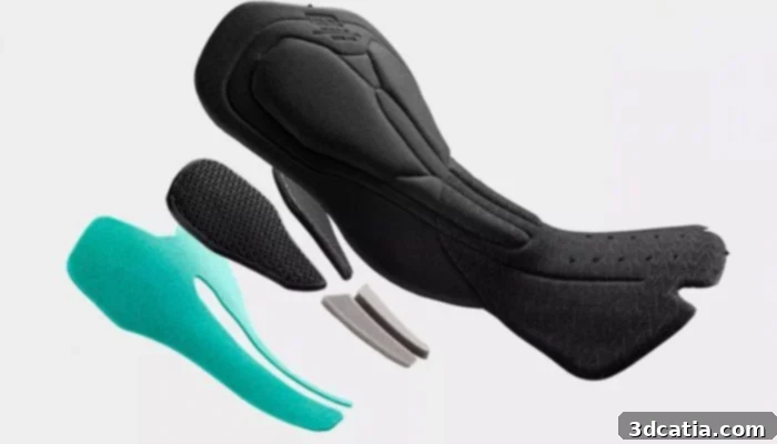 3D Printed Pads From Elastic Interface