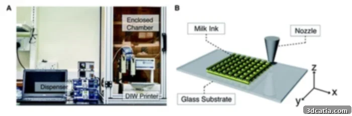 3D Printed Milk Structures