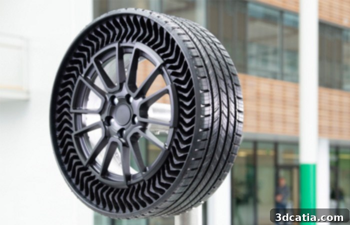 Michelin Uptis 3D Printed Airless Tire