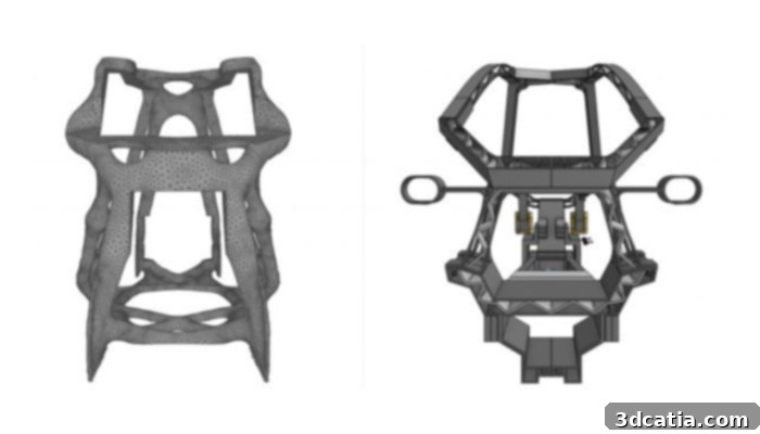 3D Printed Electric Vehicle Chassis Optimized with Topology Optimization Software