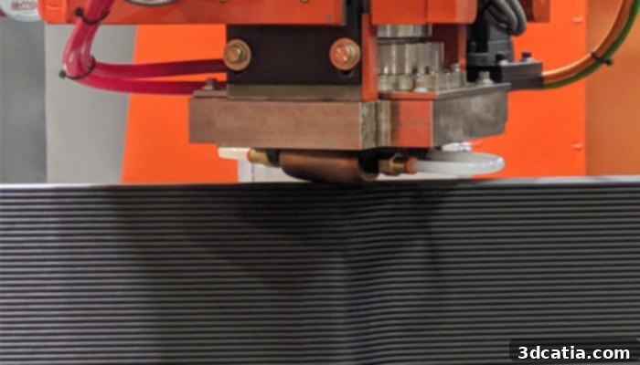 Large-scale 3D printed yacht hull mold by Thermwood